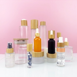 Envases Cosméticos de Bambú al por Mayor de 1oz, Botellas para Suero, Botellas para Crema Facial, Frascos Cosméticos de Vidrio con Tapas de Bambú - Product Image 6