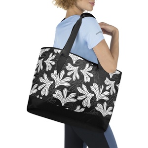 Hawaiian Print Large Capacity Eco-friendly Naupaka Flower Leakproof Custom Logo Insulated Cooler Bag with Shoulder Straps - Product Image 6