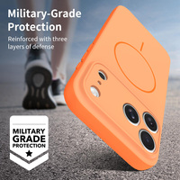 Étui de téléphone magnétique personnalisé avec logo, protection contre les chocs, finition mate, coque souple avec protection de l'appareil photo, Fundas pour iPhone 18 17 16 15 Pro Max