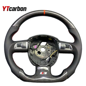 <span class=keywords><strong>Volante</strong></span> de coche YTcarbon apto para A3 <span class=keywords><strong>A4</strong></span> A5 B8 A6 Q5 Q7 S5 S4 <span class=keywords><strong>2005</strong></span> a 2011 <span class=keywords><strong>volante</strong></span> de fibra de carbono Real - Product Image 4