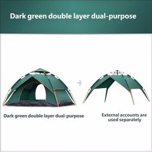 Carpa de Camping Plegable Automática Impermeable de Doble Capa Oxford 210D Personalizable Ultraligera para Viajes Familiares, Playa y Aire Libre - Product Image 4