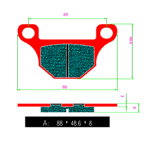 Plaquettes de frein de moto de haute qualité pour <span class=keywords><strong>Yamaha</strong></span> <span class=keywords><strong>YZFR1</strong></span> <span class=keywords><strong>YZFR1</strong></span> 2007-2014 Plaquettes de friction de moto FA093 - Product Image 5