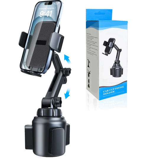 Upgraded No Shaking Cup Phone Mount for Car | Qidian QD-ZJ113 | Universal Adjustable Holder