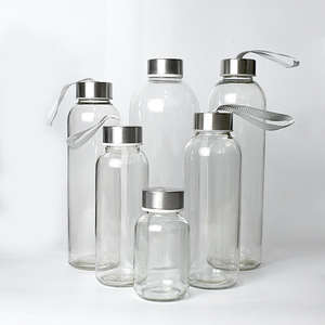 Fábrica Atacado Garrafa De Água De Vidro Ao Ar Livre Esportes Garrafa De Vidro Potável para Bebidas Viagem De Água - Product Image 2