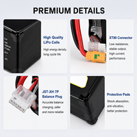 Baterai Drone FPV Lithium Polymer 12000mah 6S 3.8V 25C High-C Rating, Stok Massal, Dapat Disesuaikan