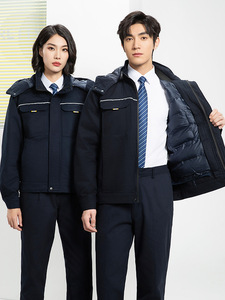 Veste <span class=keywords><strong>de</strong></span> <span class=keywords><strong>travail</strong></span> hivernale, combinaison <span class=keywords><strong>de</strong></span> sécurité en coton polaire épais pour le soudage, manteau <span class=keywords><strong>de</strong></span> protection thermique pour le personnel <span class=keywords><strong>de</strong></span> la Régie Électrique Nationale, logo personnalisé - Product Image 3