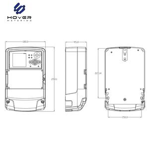 Custodia in Plastica per Contatore Elettrico, Copertura Terminale, Guscio <span class=keywords><strong>Esterno</strong></span> per Concentratore Elettrico, Contenitore per Strumenti Elettronici - Product Image 4