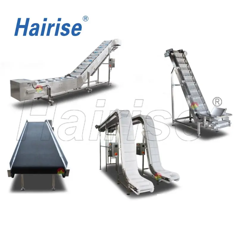 Hairise Chain Sprocket Driven Motorized Egg plastic automated conveyor belt