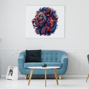 Puzzles en <span class=keywords><strong>bois</strong></span> Lion pour adultes Forme unique Puzzles pour adultes Puzzles en <span class=keywords><strong>bois</strong></span> irréguliers Meilleur cadeau - Product Image 4