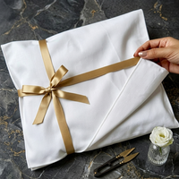 Sacs en tissu personnalisés biodégradables en coton pour vêtements, pochettes enveloppe, sacs cadeaux haut de gamme pour vêtements, sacs anti-poussière pour vêtements