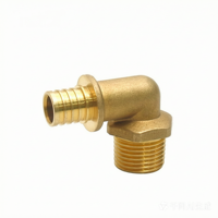 Raccord coulissant à compression en laiton forgé à filetage extérieur, utilisé pour les conduites d'eau PEX