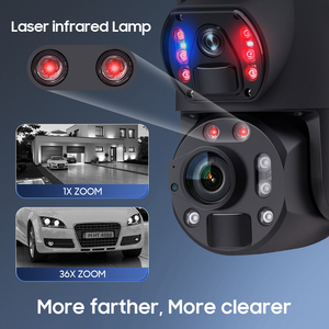 SECTEC nouveauté 24/7 6MP toujours en vidéo double objectif vitesse dôme <span class=keywords><strong>PTZ</strong></span> 36X Zoom 4G batterie sécurité 30W CCTV caméra solaire - Product Image 2
