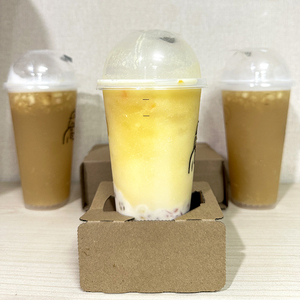 Gobelets en plastique transparents avec logos personnalisés en Pp, lait, thé, jus, boisson, 500ml 700ml Tasses à café MLIced Tasse à milk-shake en plastique de 8oz - Product Image 2