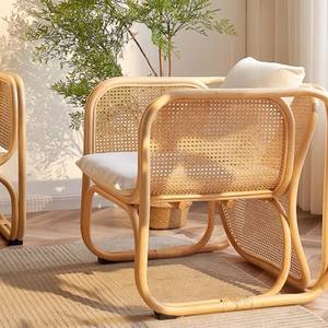 Poltrona Singola in Rattan Intrecciato Resistente per Soggiorno, <span class=keywords><strong>Balcone</strong></span>, Esterni e Sala da Pranzo - Product Image 2