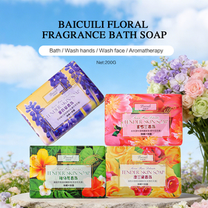 Jabón Sólido Orgánico al por Mayor con Fragancia de Lavanda 200G, Jabón Artesanal de Limpieza Profunda y Blanqueamiento, Base de Jabón Orgánico de Rosa para el Cuidado de la Piel - Product Image 2