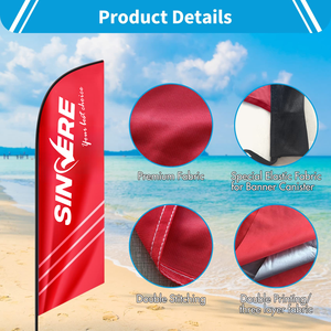 На заказ открытый флаг с летающим пером для деловых и рекламных мероприятий, открытые пляжные рекламные флаги и баннеры - Product Image 4