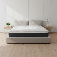 Matelas orthopédique ressorts ensachés mousse mémoire ferme tissu tricot double roulé pour villa maison