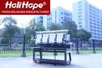 Machine à broder automatique Holihope RCS 4H, modèle distributeur, multifonctionnelle, pour broderie de t-shirts et de patchs.
