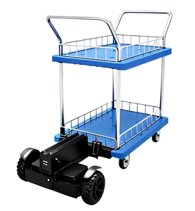 <span class=keywords><strong>Chariot</strong></span> électrique à plateforme en alliage d'aluminium et acier inoxydable de haute technologie, capacité de charge de 300 kg, design pliable pour usage industriel - Product Image 1