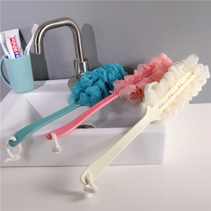 Long Handled Bath Sponge With Hanging Rope For <b>Back</b> Scrubbing Massage Shower Use - Product Image 2