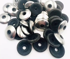 Fixation de toiture en acier inoxydable et aluminium de 35 mm, capuchon métallique pour vis de toiture, <span class=keywords><strong>rondelle</strong></span> plate en caoutchouc pour vis de toiture # 12 # 14 - Product Image 1