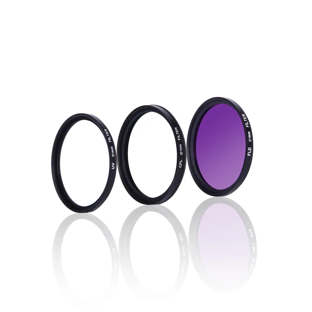 37 Mm-82 Mm Lensa Polarizer CPL + UV + FLD Filter Lensa Kamera untuk Canon Sony Nikon 52 MM 58 Mm 67 Mm Filter Lensa Kit