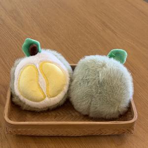 เครื่องตัดเล็บรูปต้นหอมกระเทียมผลไม้พวงกุญแจผ้าฝ้ายสุดสร้างสรรค์ - Product Image 4