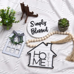 Nova Chegada: Bandeja Redonda de Madeira Ecológica de 2 Níveis Estilo Art Déco com Decoração Personalizada em Cores Rústicas para Todas as Ocasiões - Product Image 4