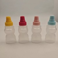 Botol saus bentuk beruang Mini botol saus Salad saus kedelai portabel dapur botol saus tomat madu
