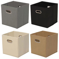 Vente en gros de Cubes de rangement en tissu pliable, organisateur de vêtements, étagère, panier, organisateur de Cubes avec deux poignées, articles ménagers