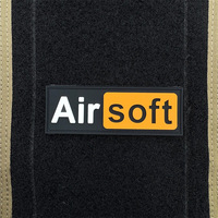 Patch en PVC 3D personnalisable série Lettres Airsoft, prêt à être expédié, idéal pour sacs de randonnée ou sacs banane