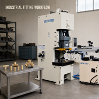 Presse hydraulique pour la production d'arbres d'essieu, de rotules de direction et de joints à rotule