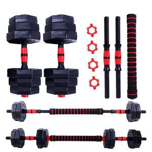 Factory Direct Sale Kostenlose Gewichte Fitness Hantel und Lang hantel Set Verstellbares achteckiges Hantel Set