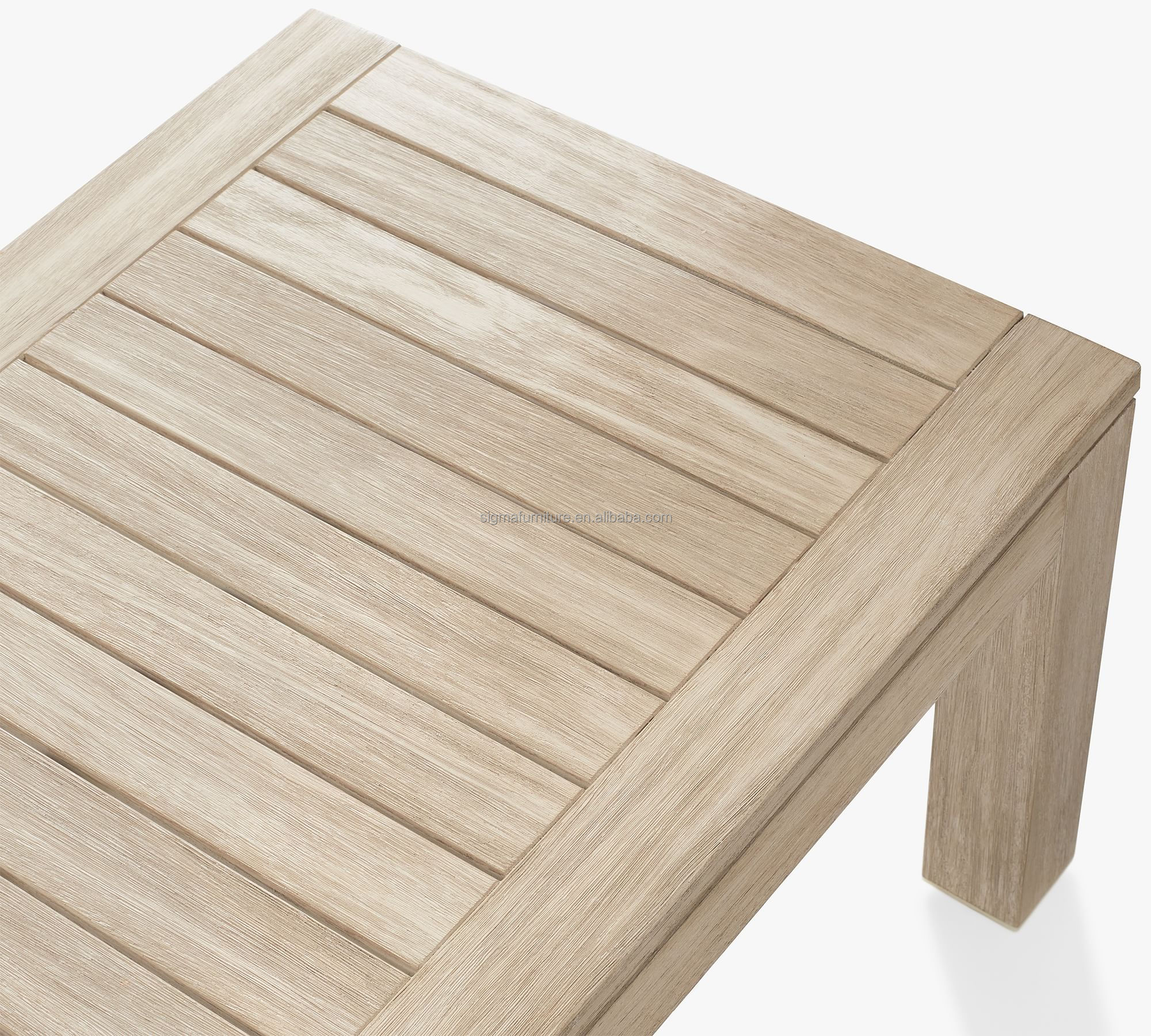 High quality garden solid teak wood rectangular coffee table outdoor furniture