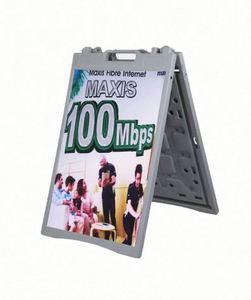 Letrero Publicitario Personalizado Ecológico, Plegable, Portátil, Moderno, de Plástico, Doble Cara, Resistente al Agua, con Base de Inyección de Agua - Product Image 3