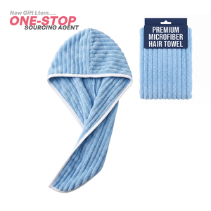 Serviette en microfibre à séchage rapide pour cheveux longs et mouillés - Turban léger et doux pour la tête, matériau absorbant, couleur personnalisable - Product Image 1