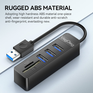 VegGieg 5-in-1 <span class=keywords><strong>USB</strong></span>-Hub mit SD/TF-Kartenleser, <span class=keywords><strong>3</strong></span> <span class=keywords><strong>USB</strong></span> 2.0 Anschlüssen & Dual-Slot-Adapter für Laptop, 480Mbps Datenübertragung, Plug & Play - Product Image 3