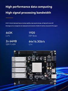 Plataforma de Comunicación de Datos de Alta Velocidad ALINX AXKU115 XCKU115 Kintex UltraScale FPGA Dev Board 40G QSFP+ Óptica 4 FMC HPC - Product Image 3