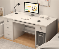 Bureau d'ordinateur moderne et simple pour la maison, le bureau, le salon, la chambre à coucher, meuble de rangement écologique et imperméable