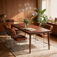 Fauteuil de salle à manger moderne en métal chromé, chaise d'appoint capitonnée vintage, chaise d'appoint de loisirs de style mid-century pour restaurant et hôtel