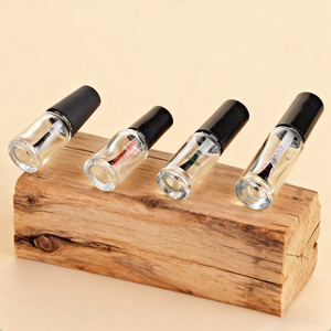 Factory Selling Custom Logo 5ml 6ml 10ml 15ml White Black Lid <b>Brush</b> Transparent clear Empty Nail Glue Nail Polish Glass <b>Bottle</b> - Product Image 2