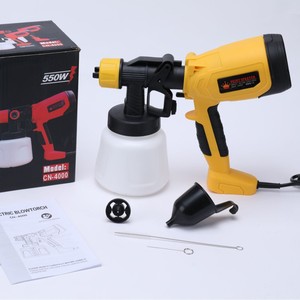 Système de pulvérisation de peinture électrique 600 W, pulvérisateur HVLP 1200 ml, 3 motifs de pulvérisation, 4 buses, 2 outils de nettoyage, bricolage - Product Image 6