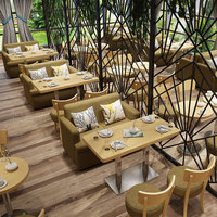 Canapés de restaurant de style nordique modernes fabriqués en Chine, tables et chaises pour salons de thé, stands de desserts, mobilier de salle à manger