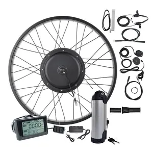 Kit de controlador de bicicleta eléctrica, kit de conversión de bicicleta eléctrica de 1500w