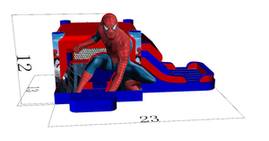 Bambini luna gonfiabile moonwalk water jumper buttafuori castello gonfiabile che salta casa di rimbalzo commerciale noleggio di feste in vendita - Product Image 4