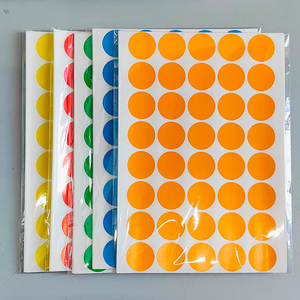 Đầy Màu sắc Polka Dot Stickers Holographic vòng màu mã hóa nhãn bền lưới giá thẻ cho các mục đích khác nhau - Product Image 4