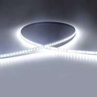 Bande LED blanche IP20 Ra80 dimmable 12V/24V 8mm en cuivre SMD 2835 6000K pour éclairage d'ambiance de bureau d'ordinateur