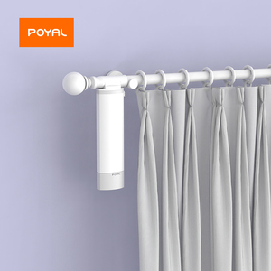 Poyal Bluetooth thông minh cơ giới đôi Trần Rèm điện hệ thống theo dõi cơ giới xếp nếp thanh với Thông Minh Rèm trình điều khiển - Product Image 5