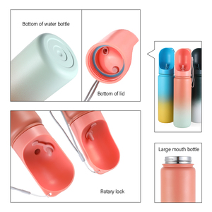 Comedero para <span class=keywords><strong>Mascotas</strong></span> 3 en 1, Diseño 2024, Recipientes para Agua y Comida, Tazones para <span class=keywords><strong>Mascotas</strong></span>, Botellas de Agua Aisladas de Acero Inoxidable de 14 oz para Viajes - Product Image 4