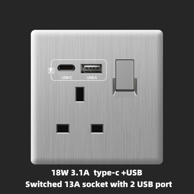 socket+usb+type-c